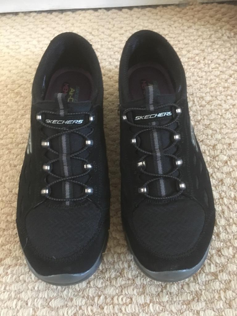skechers memory foam no laces